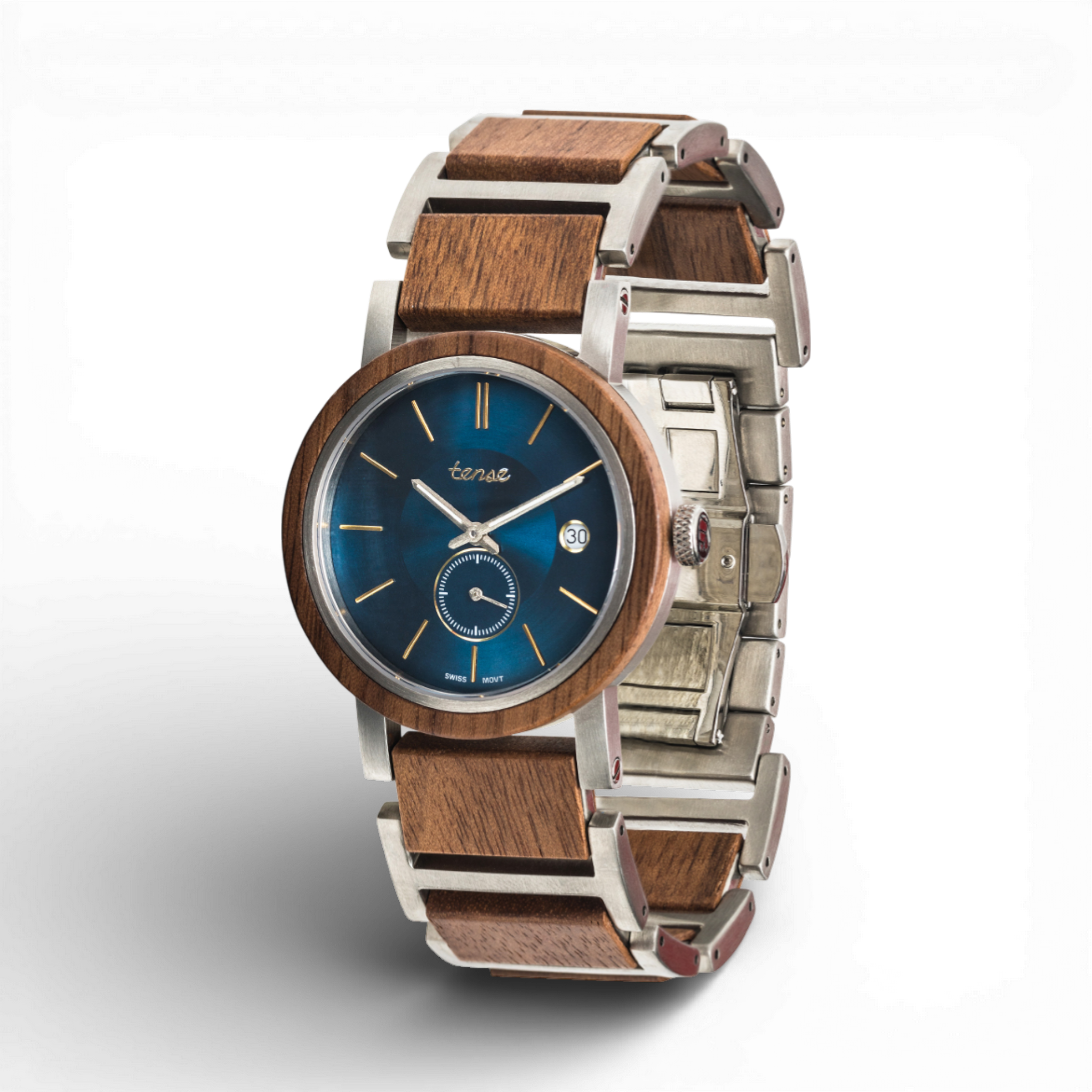 Walnut/Blue